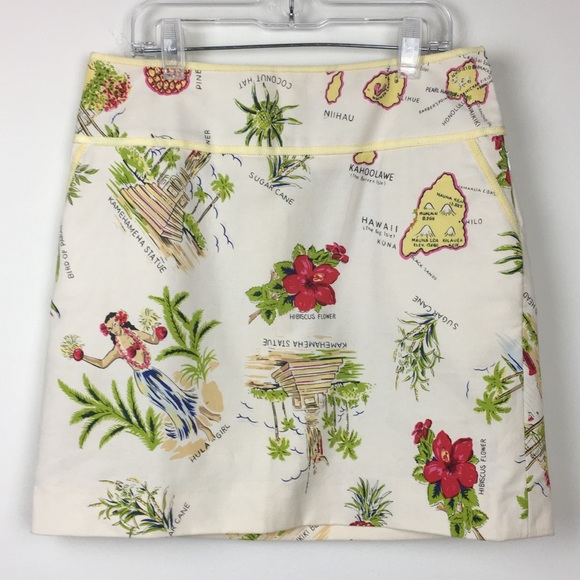 J. Crew Dresses & Skirts - J. Crew Tropical Hawaiian Print Mini Skirt